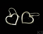 Srebrne kolczyki serca KO-01 pr. 925