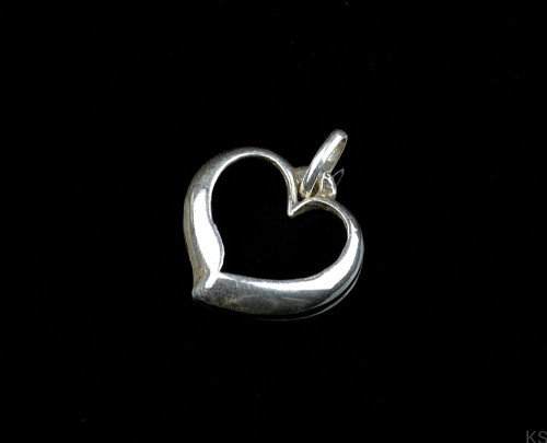 Serduszko srebrna zawieszka Ag 925
