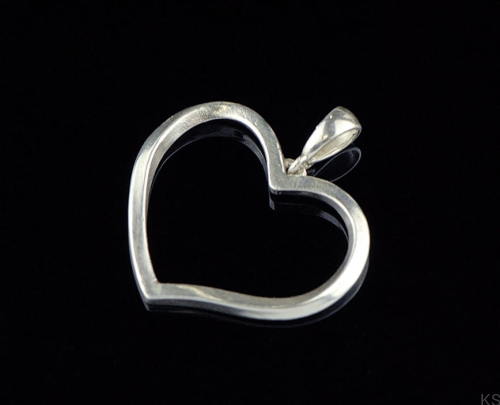 Serce srebrna zawieszka ZA-01 pr. 925