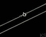 Srebrny Łańcuszek Rolo 1,1 mm 38-80 cm 925