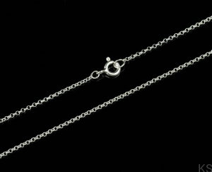 Srebrny Łańcuszek Rolo 1,1 mm 38-80 cm 925