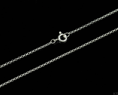 Srebrny Łańcuszek Rolo 1,1 mm 38-80 cm 925