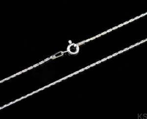 Srebrny Łańcuszek Cardano 0,8 mm 38-80 cm 925