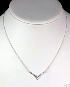 Choker "V" - Crystal
