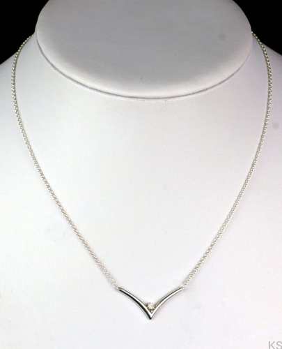 Choker "V" - Crystal