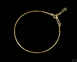 Bransoletka Żmijka 16-19 cm pozłacana