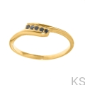 Pierścionek zaręcynowy żółte złoto 585 z czarnymi diamentami 0,085 ct DSC_4032.jpg