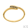 Pierścionek zaręcynowy żółte złoto 585 z czarnymi diamentami 0,085 ct DSC_4055.jpg
