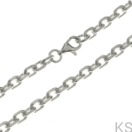 Srebrny łańcuszek Anker diamentowany 3,6 mm 38-80 cm 925