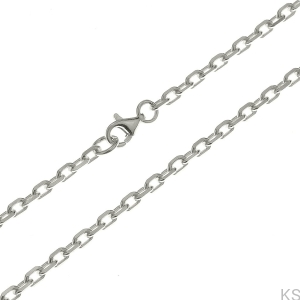 Srebrny łańcuszek Anker diamentowany 2,0 mm 38-80 cm 925