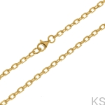 Srebrny łańcuszek Anker diamentowany 2,0 mm 38-80 cm 925 pozłacany