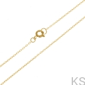 Srebrny łańcuszek Anker diamentowany 1,0 mm pozłacany 24 karatowym złotem.jpg