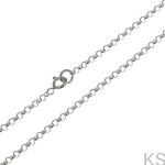 Srebrny łańcuszek Rolo 2,5 mm 38-80 cm 925