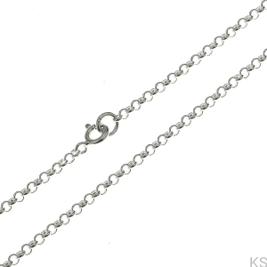 Srebrny łańcuszek Rolo 2,5 mm 38-80 cm 925