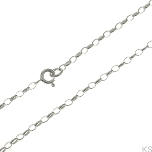 Srebrny łańcuszek Rolo Owal 2,0 mm 38-80 cm 925