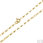 Srebrny łańcuszek Rolo Owal 2,3 mm 38-80 cm 925 pozłacany