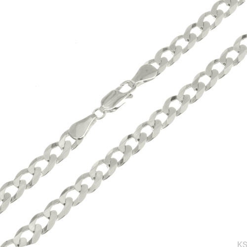 Srebrny Łańcuszek Pancerka  6 mm 38-80 cm 925