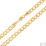 Srebrny Łańcuszek Pancerka  6 mm 38-80 cm 925 Pozłacany