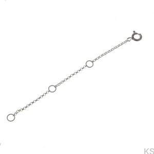 Przedłużka do łańcuszka +2+2+2 cm  srebro 925