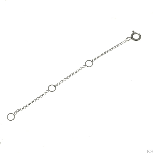 Przedłużka do łańcuszka +2+2+2 cm  srebro 925