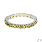 Srebrna obrączka z cyrkoniami 2 mm - złota (gold)